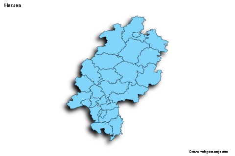Sample Maps for Hessen (blue,shadowy)