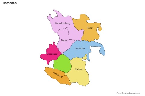 Sample Maps for Hamadan (colored)