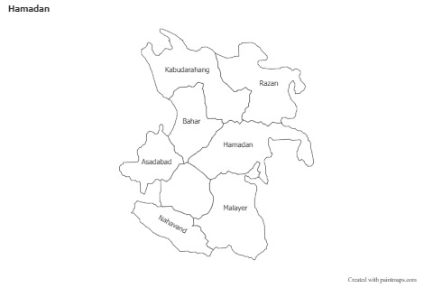 Sample Maps for Hamadan (black-white)