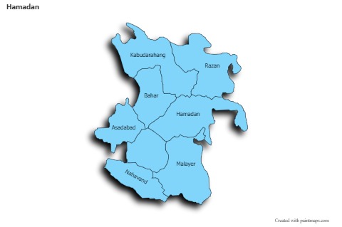 Sample Maps for Hamadan (blue,shadowy)