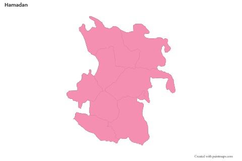 Sample Maps for Hamadan (pink,outline)