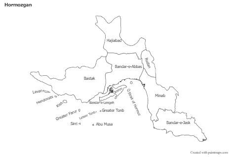 Sample Maps for Hormozgan (black-white)