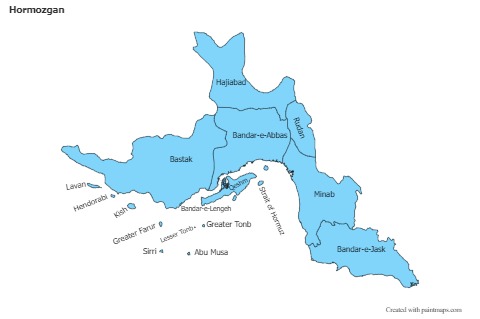 Sample Maps for Hormozgan (blue)