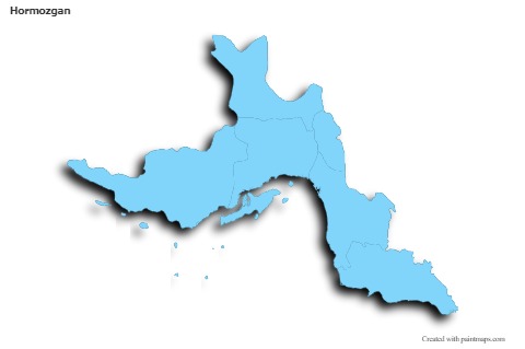 Sample Maps for Hormozgan (blue,outline,shadowy)