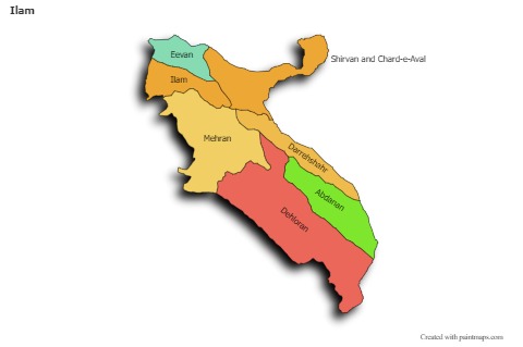 Contoh Peta untuk Ilam (berwarna,bayangan)