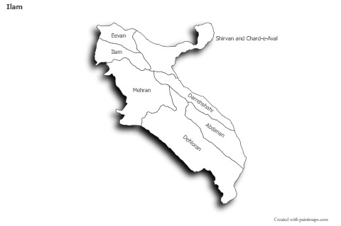 Contoh Peta untuk Ilam (hitam-putih,bayangan)