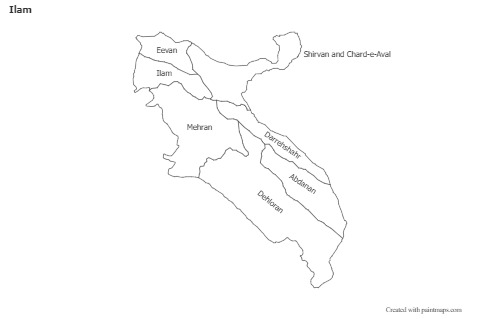 Contoh Peta untuk Ilam (hitam-putih)