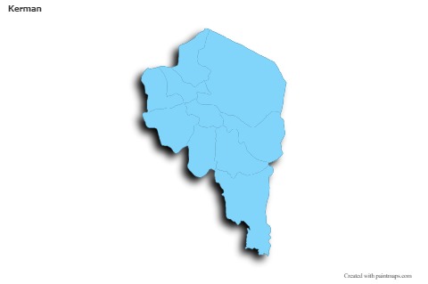 Sample Maps for Kerman (blue,outline,shadowy)
