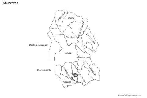 Sample Maps for Khuzestan (black-white)