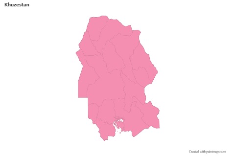 Sample Maps for Khuzestan (pink,outline)