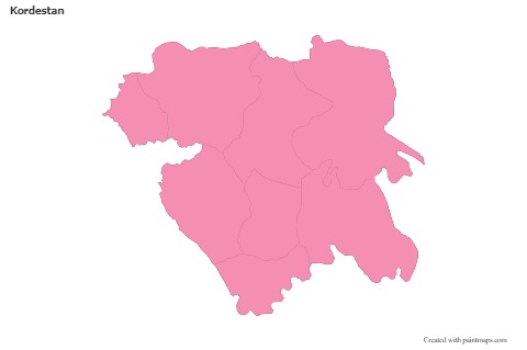 Sample Maps for Kordestan (pink,outline)