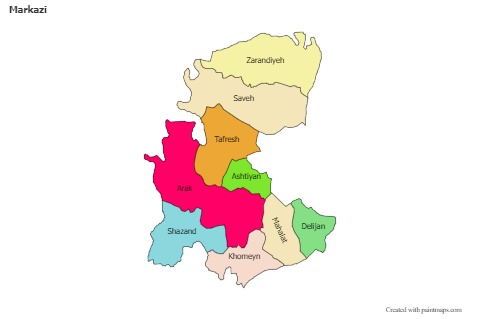 Sample Maps for Markazi (colored)