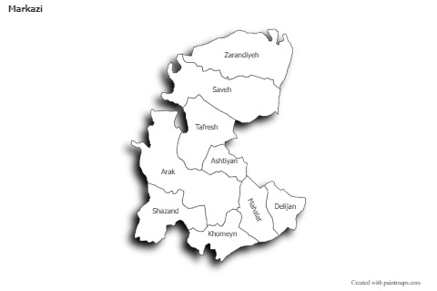 Sample Maps for Markazi (black-white,shadowy)
