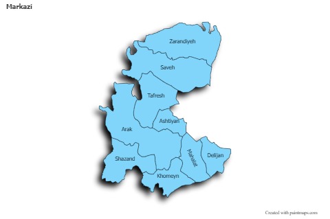 Sample Maps for Markazi (blue,shadowy)