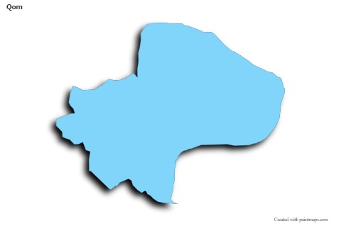 Sample Maps for Qom (blue,outline,shadowy)