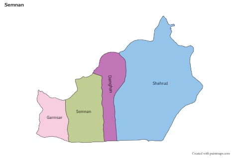 Sample Maps for Semnan (colored)