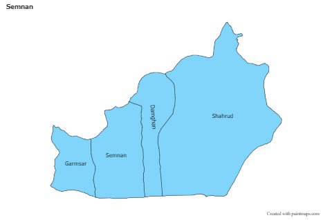 Sample Maps for Semnan (blue)