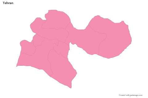 Sample Maps for Tehran (pink,outline)