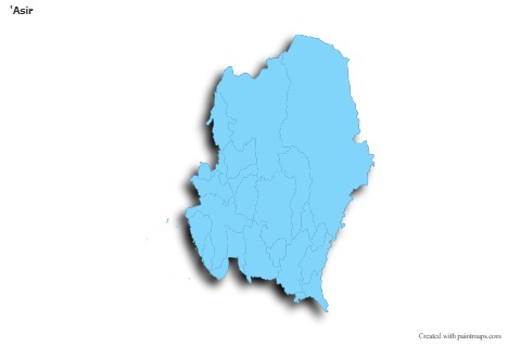 Sample Maps for 'Asir (blue,outline,shadowy)