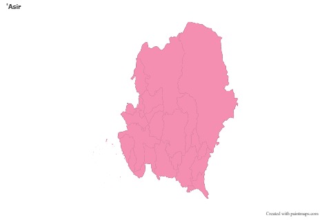 Sample Maps for 'Asir (pink,outline)