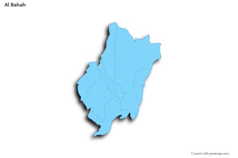 Sample Maps for Al Bahah (blue,outline,shadowy)