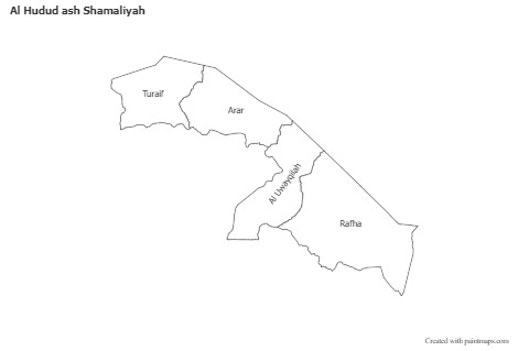 Sample Maps for Al Hudud ash Shamaliyah (black-white)