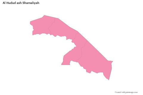 Sample Maps for Al Hudud ash Shamaliyah (pink,outline)