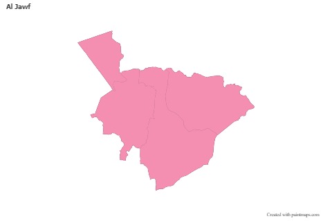 Sample Maps for Al Jawf (pink,outline)