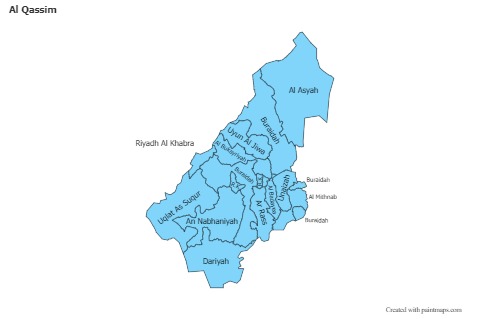 Sample Maps for Al Qassim (blue)