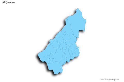 Sample Maps for Al Qassim (blue,outline,shadowy)