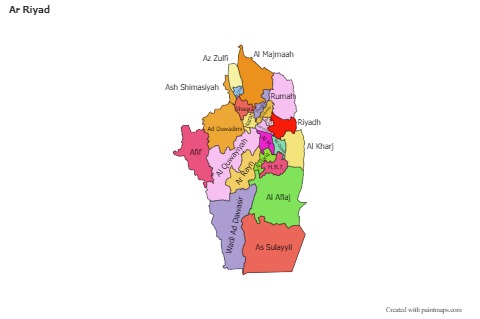 Sample Maps for Ar Riyad (colored)