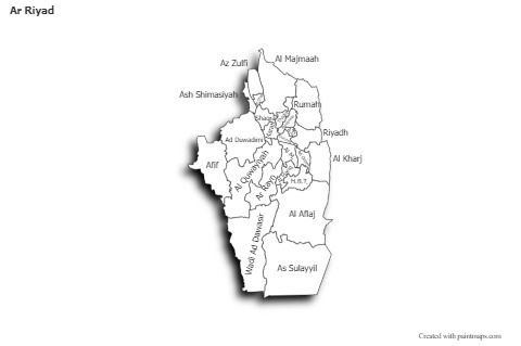 Sample Maps for Ar Riyad (black-white,shadowy)