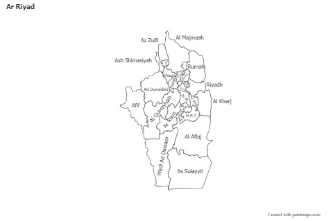 Sample Maps for Ar Riyad (black-white)