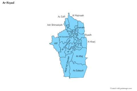 Sample Maps for Ar Riyad (blue)
