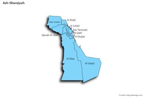 Sample Maps for Ash-Sharqīyah (blue,shadowy)