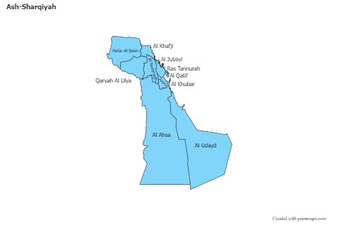 Sample Maps for Ash-Sharqīyah (blue)