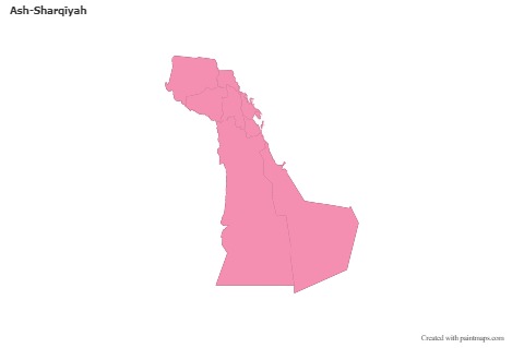 Sample Maps for Ash-Sharqīyah (pink,outline)