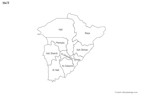Sample Maps for Ḥaʼil (black-white)