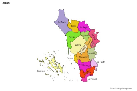 Sample Maps for Jizan (colored)