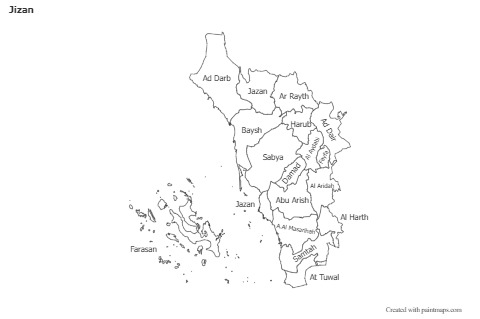 Sample Maps for Jizan (black-white)