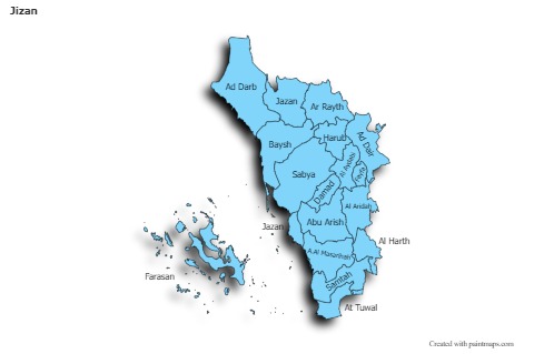 Sample Maps for Jizan (blue,shadowy)