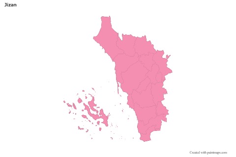 Sample Maps for Jizan (pink,outline)