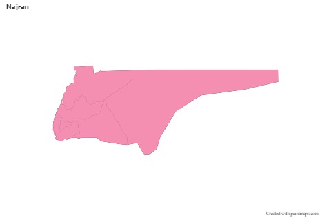 Sample Maps for Najran (pink,outline)