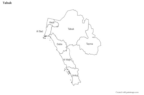 Sample Maps for Tabuk (black-white)