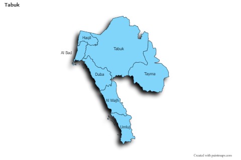 Sample Maps for Tabuk (blue,shadowy)