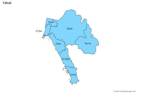 Sample Maps for Tabuk (blue)