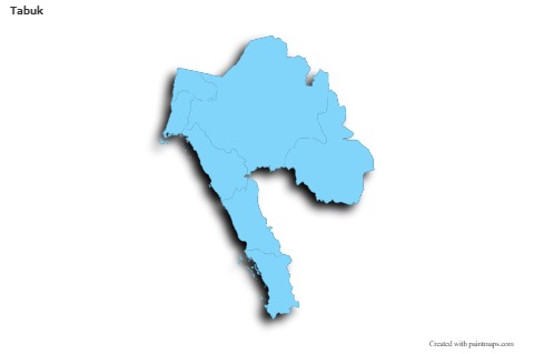 Sample Maps for Tabuk (blue,outline,shadowy)