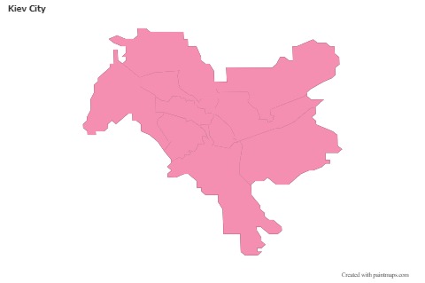 Kiev City için Örnek Haritalar (pembe,anahat)