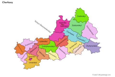 Sample Maps for Cherkasy (colored)