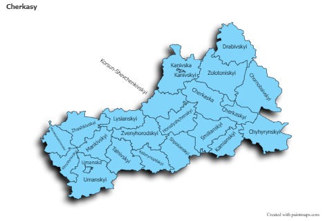 Sample Maps for Cherkasy (blue,shadowy)